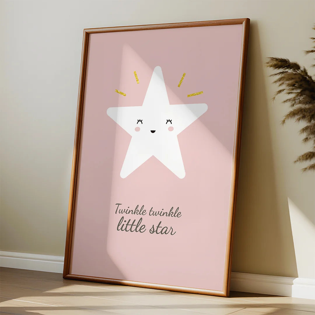 Twinkle Twinkle Little Star – Cute Nursery Wall Art Poster