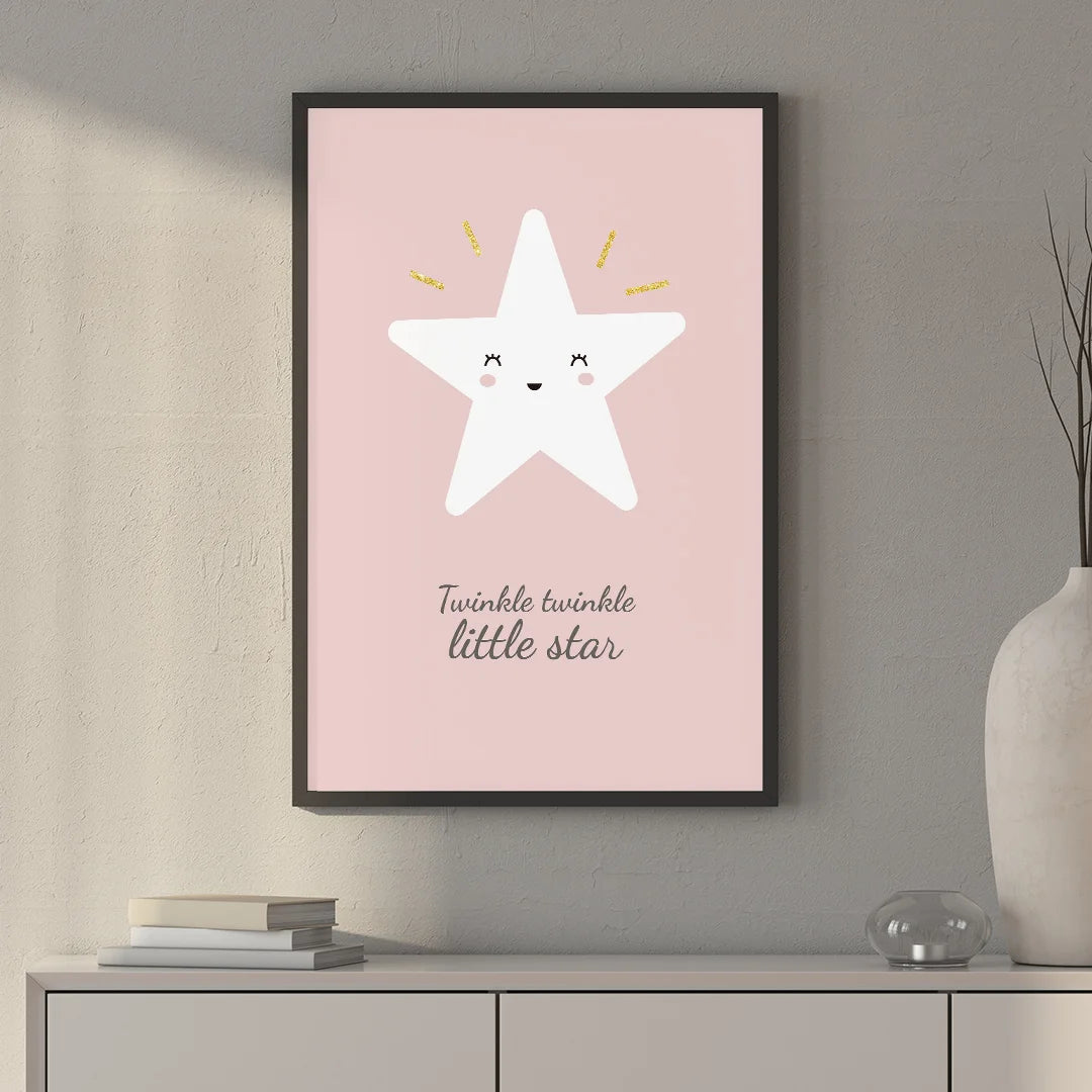 Twinkle Twinkle Little Star – Cute Nursery Wall Art Poster