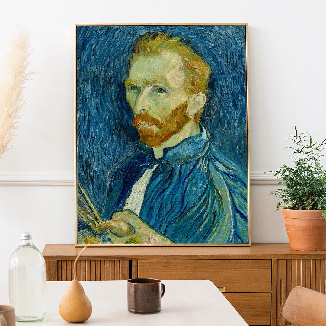 Self-Portrait with Palette – by Vincent van Gogh