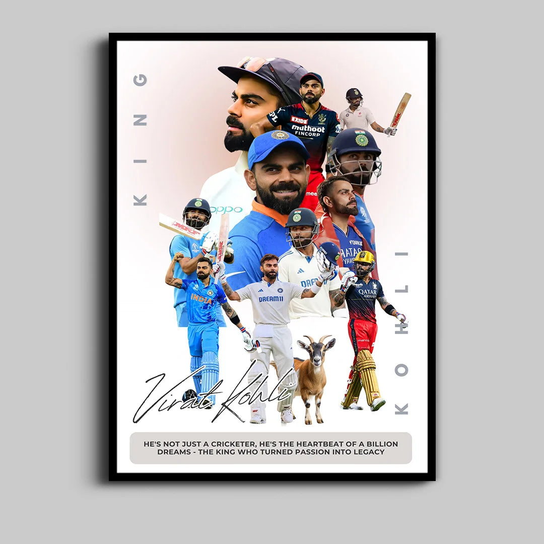 King Kohli Legacy Poster