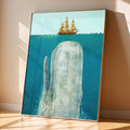 Giant Whale & Ship