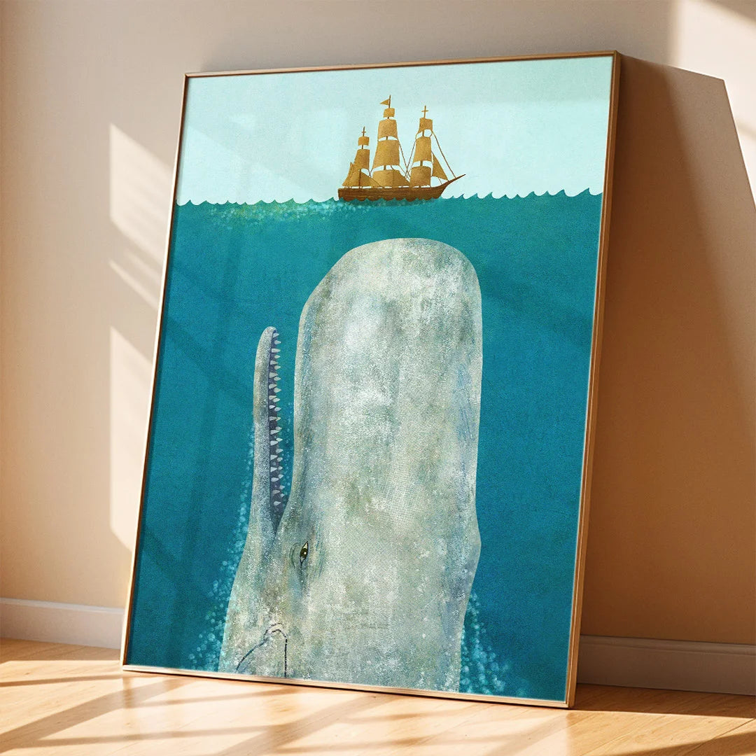 Giant Whale & Ship