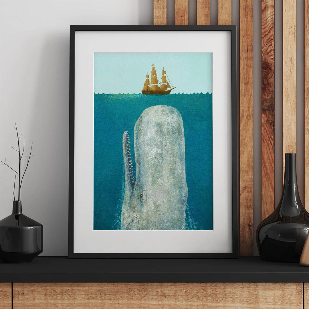 Giant Whale & Ship