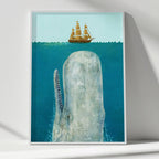 Giant Whale & Ship
