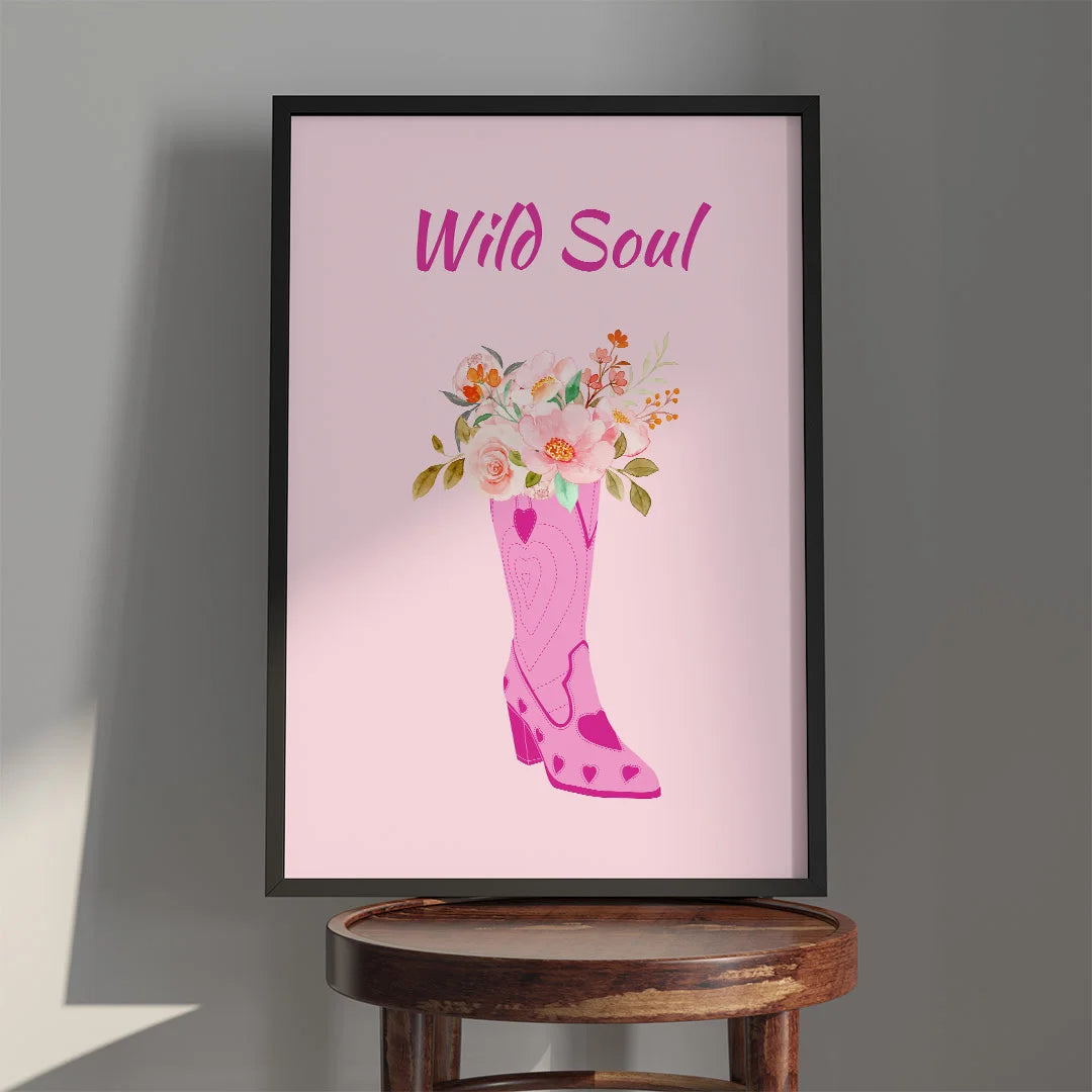 Wild Soul – Floral Boot Art