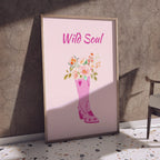Wild Soul – Floral Boot Art