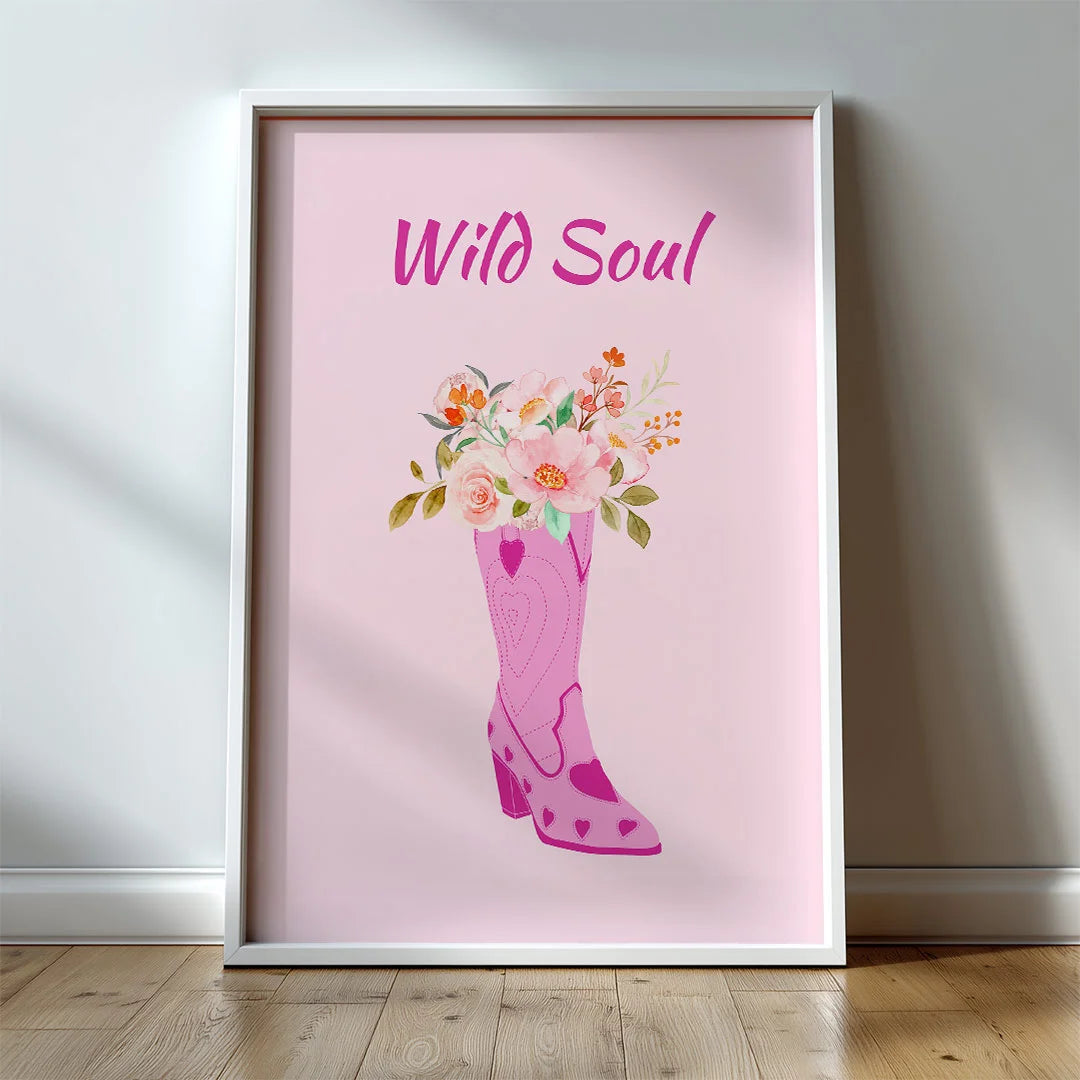 Wild Soul – Floral Boot Art