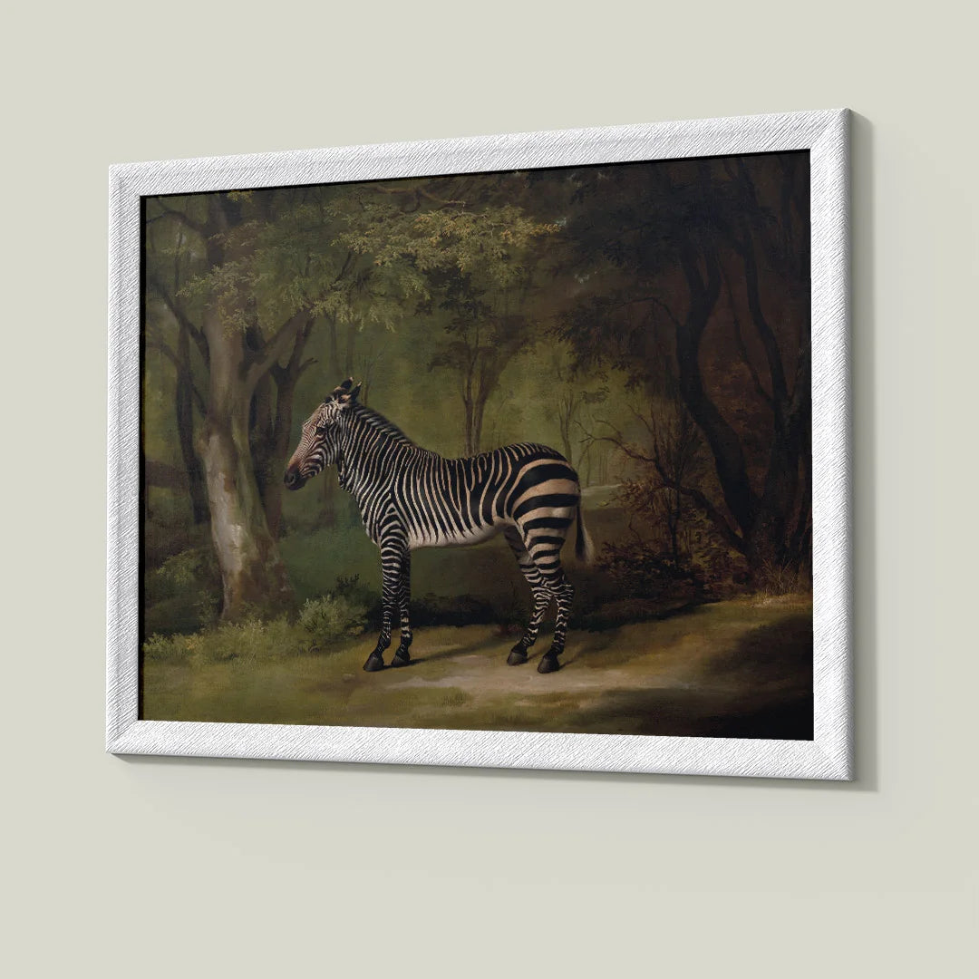 Zebra in a Woodland Landscape – by George Stubbs