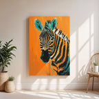 Vibrant Zebra – Modern Animal Art